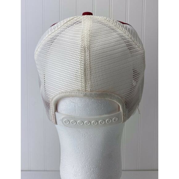 Vintage K-Products Smith’s Farm Market Snapback Patch Mesh Trucker Hat Red Barn - Picture 4 of 6